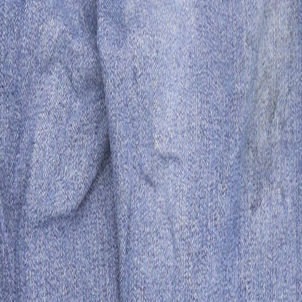 Denim & Co. Womens Blue Straight Jeans Size 8 L23 in