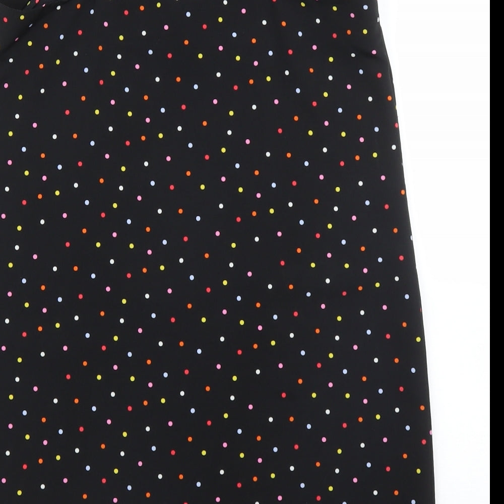 Womens UK Size 6 Topshop Black Camisole Blouse