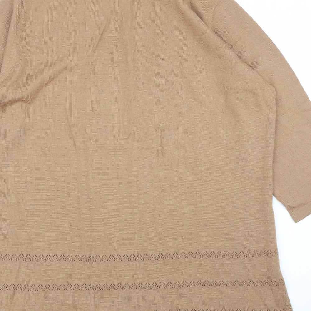 Womens UK Size XL Preworn Brown Pullover Jumper