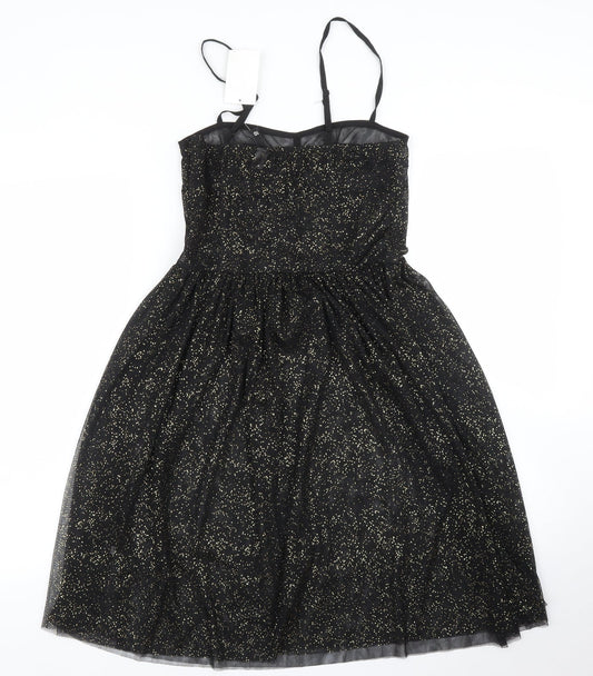 H&M Womens Black A-Line Size 10