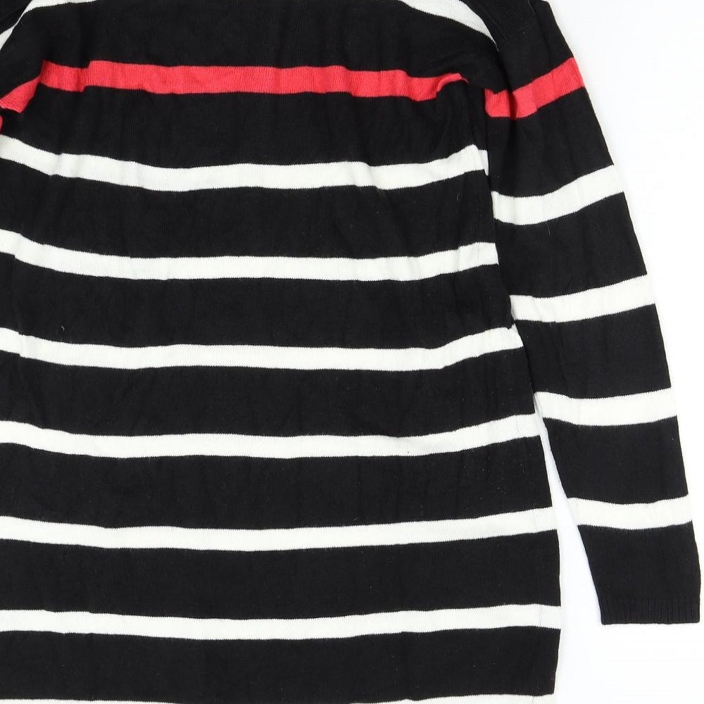 TU Womens Multicoloured Striped Knit Jumper Dress Size 10