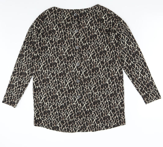 Womens UK Size 12 NEXT Brown Pullover Jumper