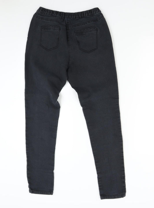 F&F Womens Black Denim Skinny Jeans Size 10 L29 in