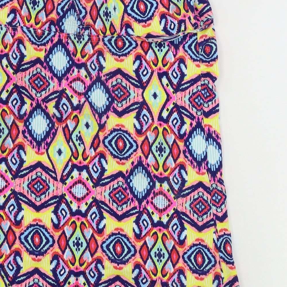 Matalan Womens Pink Floral Basic Tank Size 12