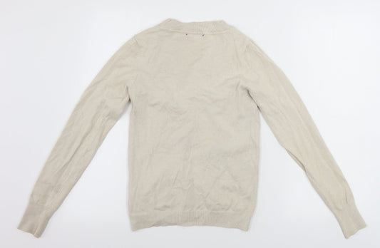 Womens UK Size 10 River Island Beige Pullover Jumper