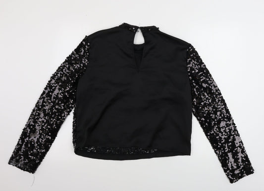 Womens UK Size 14 H&M Black Pullover Jumper
