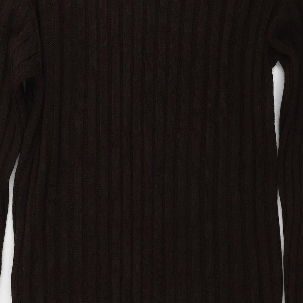 Boohoo Womens Brown A-Line Size 10