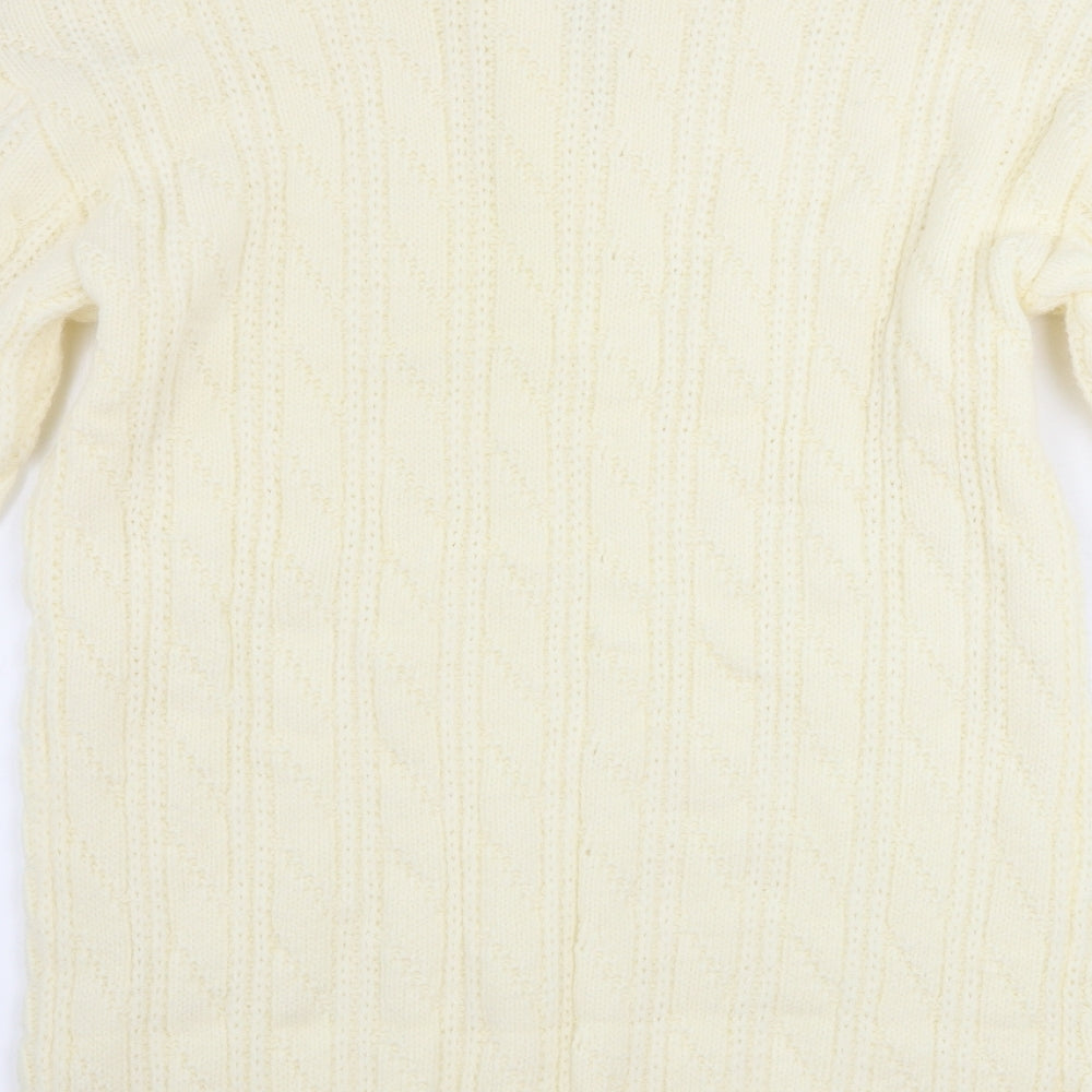 Womens UK Size S PRETTYLITTLETHING Ivory Pullover Jumper