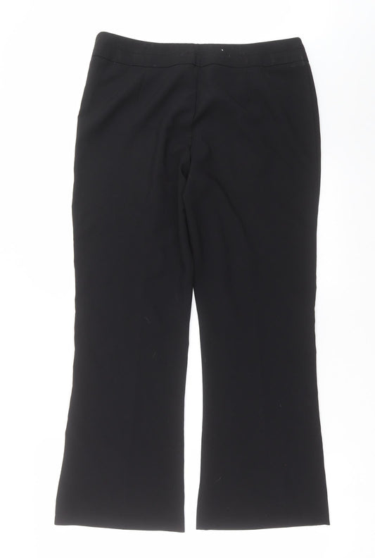 George Womens Black Trousers Size 14 L28 in