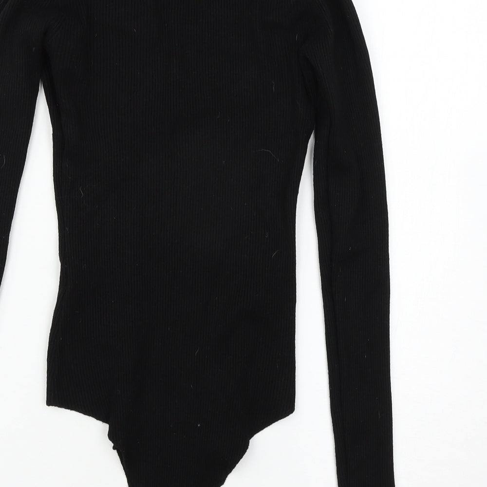 Womens UK Size L Preworn Black Pullover Jumper