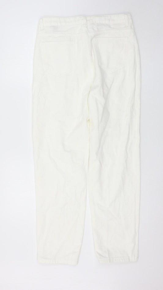 SheIn Womens White Straight Jeans Size L L30 in