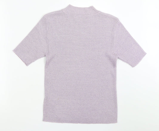 Womens UK Size M Bonmarché Purple Pullover Jumper