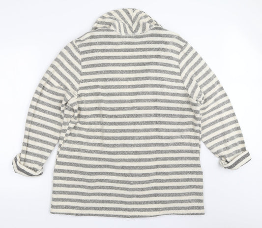 George Womens Ivory Striped Jacket Size 20