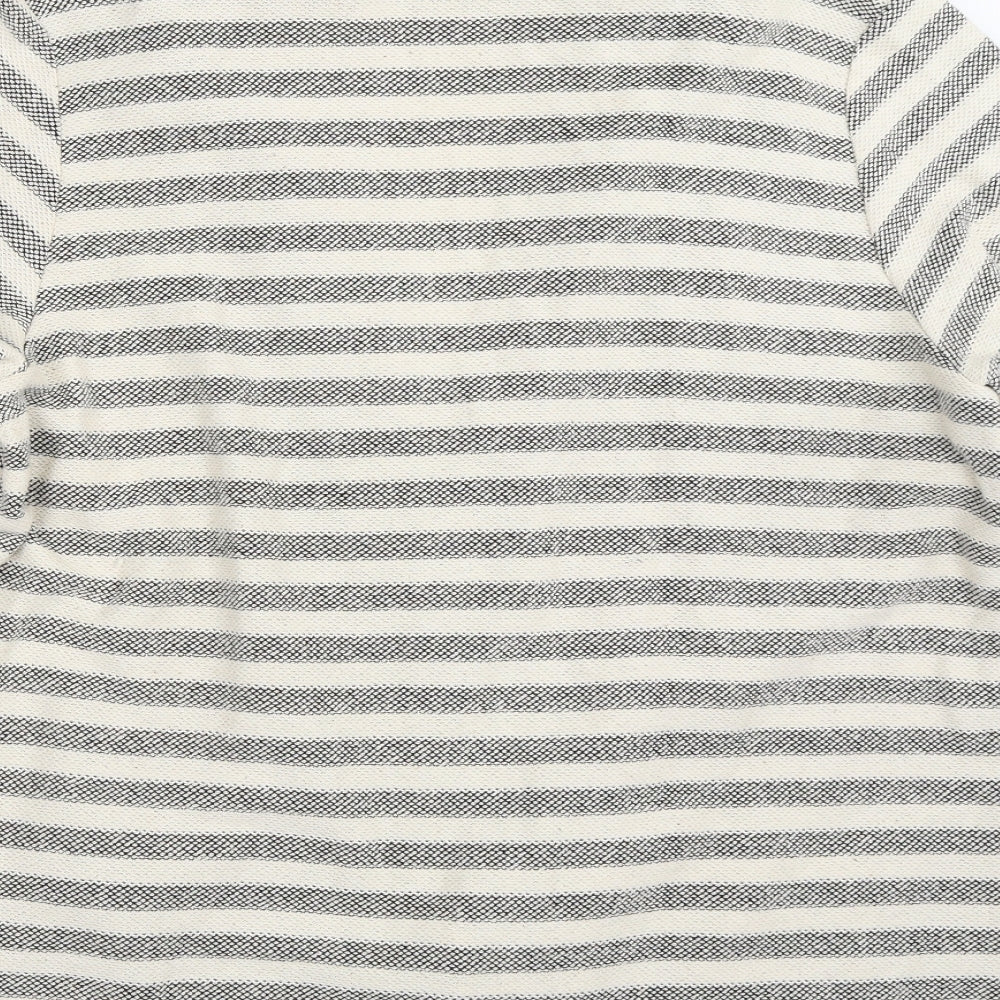 George Womens Ivory Striped Jacket Size 20