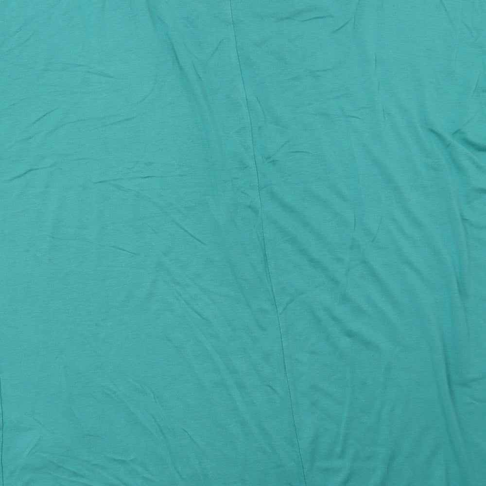 Womens UK Size 12 Marks and Spencer Green Basic T-Shirt