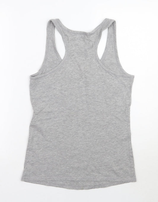 Womens UK Size M Newlook Grey Basic Tank