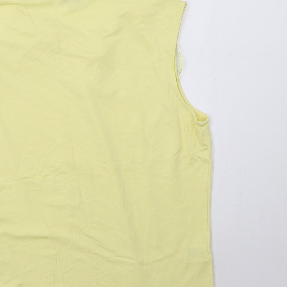 CC Womens Yellow Basic Tank Size 16