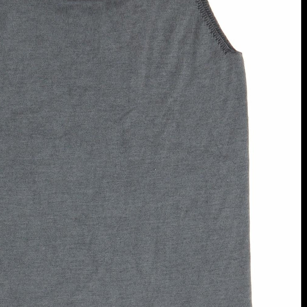 M&S Womens Grey Basic Blouse Size 12