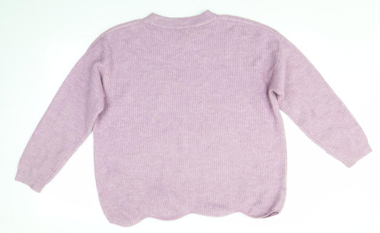 TU Womens Purple Pullover Jumper Size 14