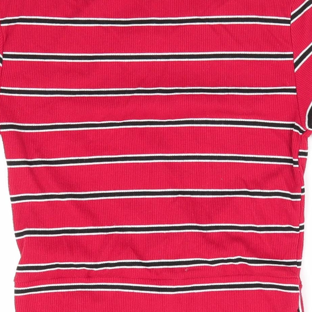 Womens UK Size 12 New Look Red Tunic T-Shirt