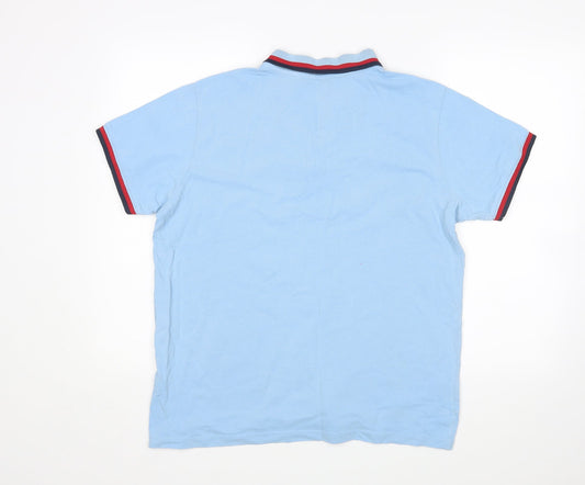 Pride & Soul Mens Blue Polo Size L