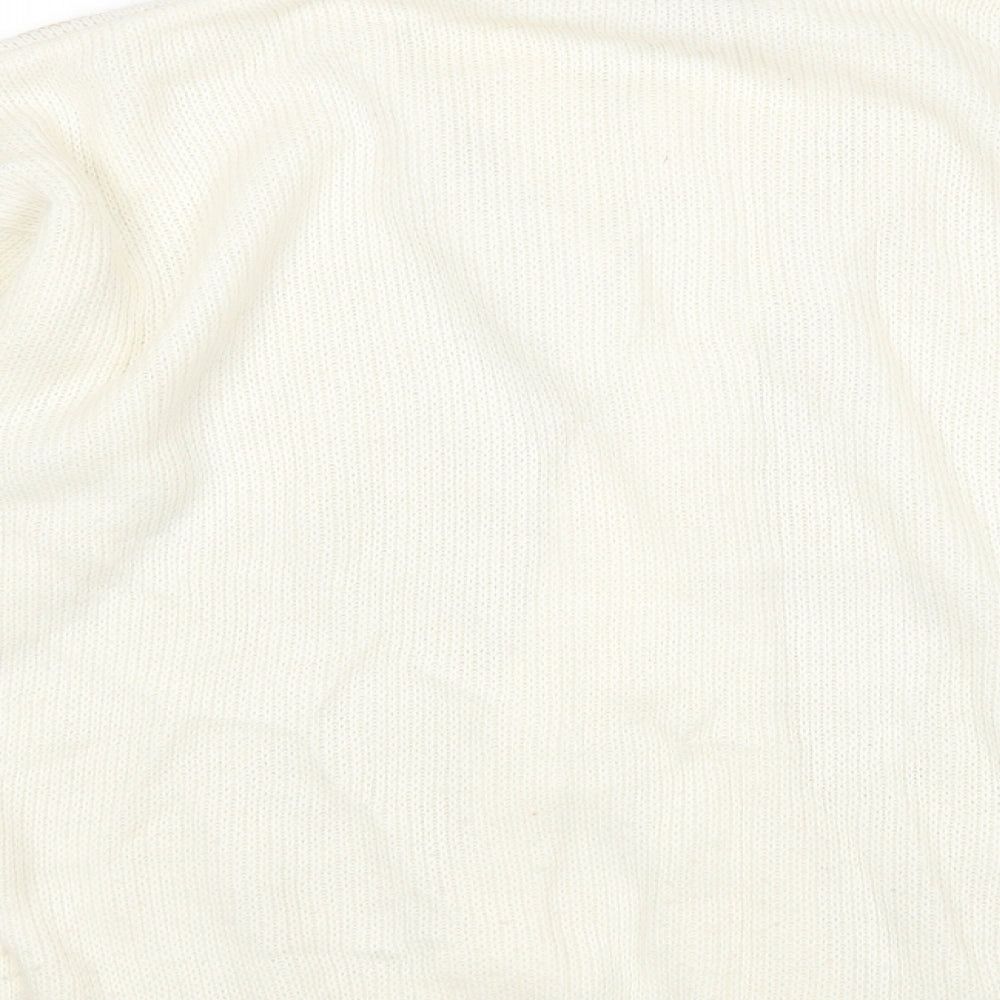 Womens UK Size 12 Preworn Beige Cardigan Jumper