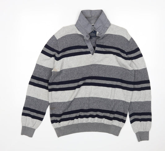 Mens UK Size M BHS Multicoloured Pullover Jumper