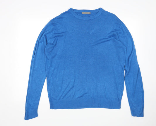 Womens UK Size L Cedar Wood State Blue Pullover Jumper