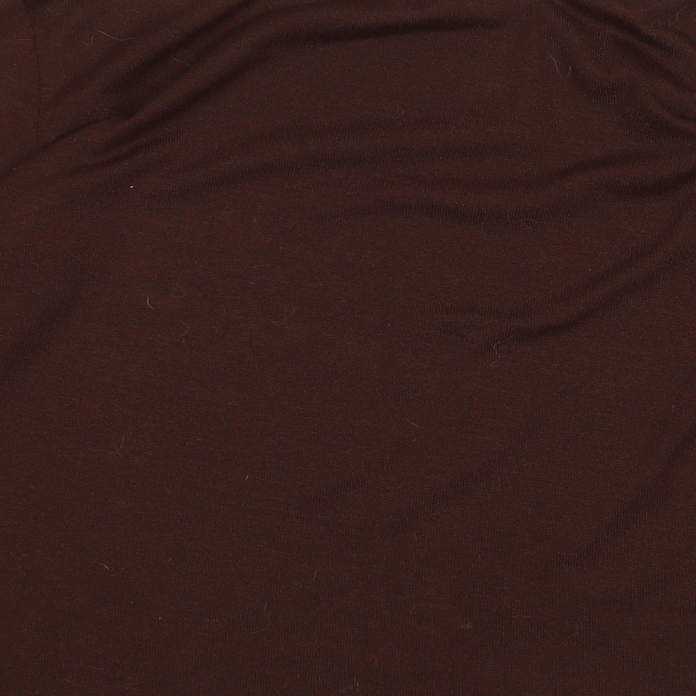 Womens UK Size M Zanzea Brown Pullover Jumper