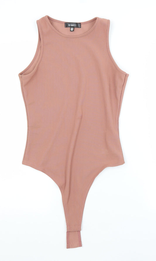 Womens UK Size 10 Missguided One-Piece Pink Unitard