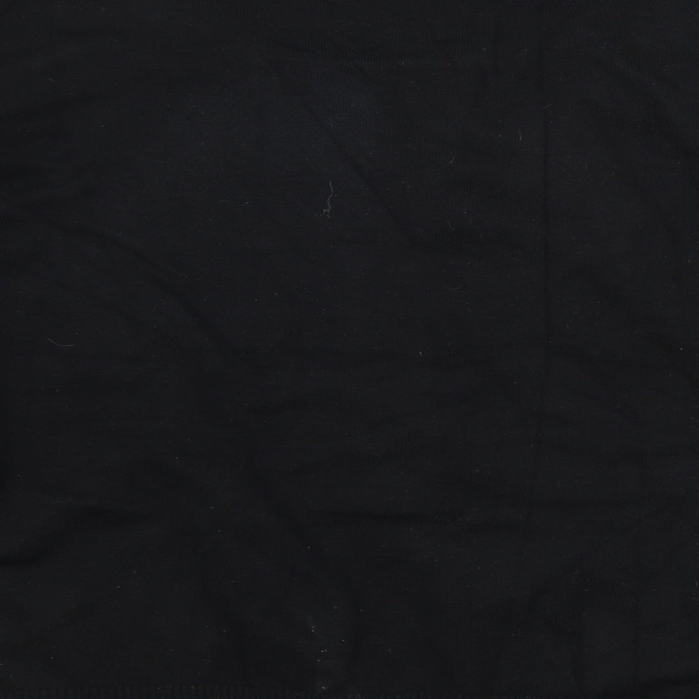 JUST ELEGANCE Womens Black Striped Cardigan Jumper Size XL