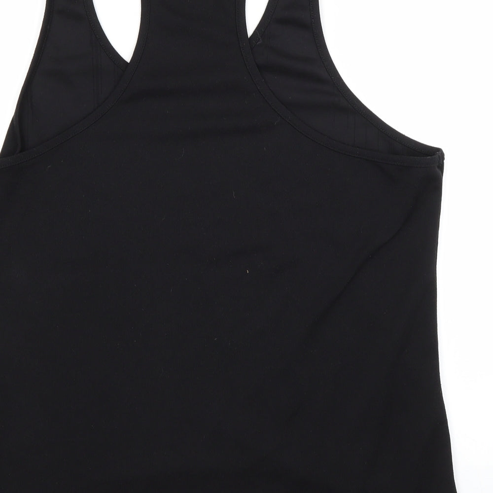 BEYOND GENETICS Womens Black Basic Tank Size L