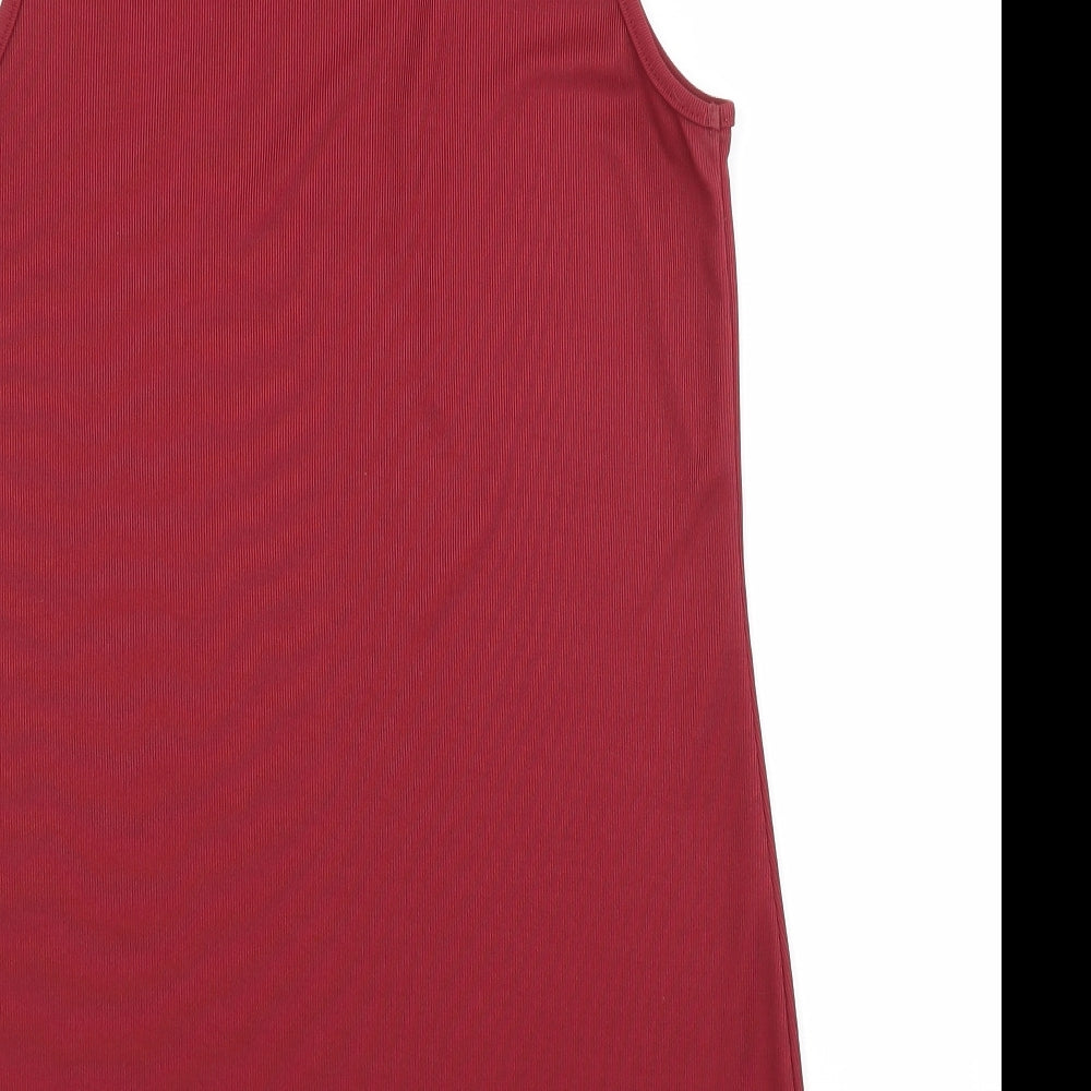 Papaya Womens Red Basic Blouse Size 8