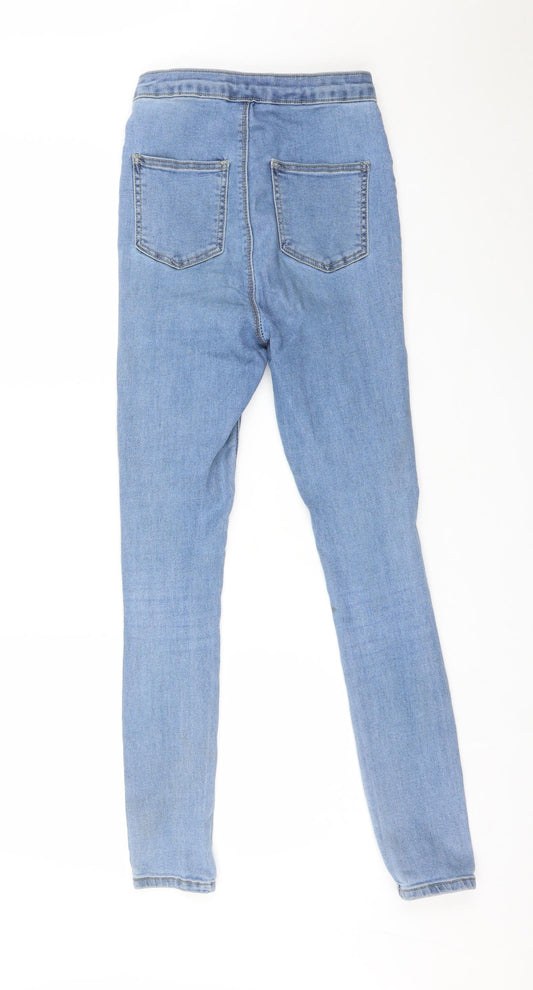 Womens UK Size 8 PRETTYLITTLETHING Regular Fit Jegging Blue Jeans