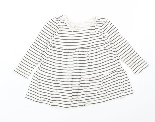 Primark Girls Multicoloured Striped A-Line Size 9-12 Months