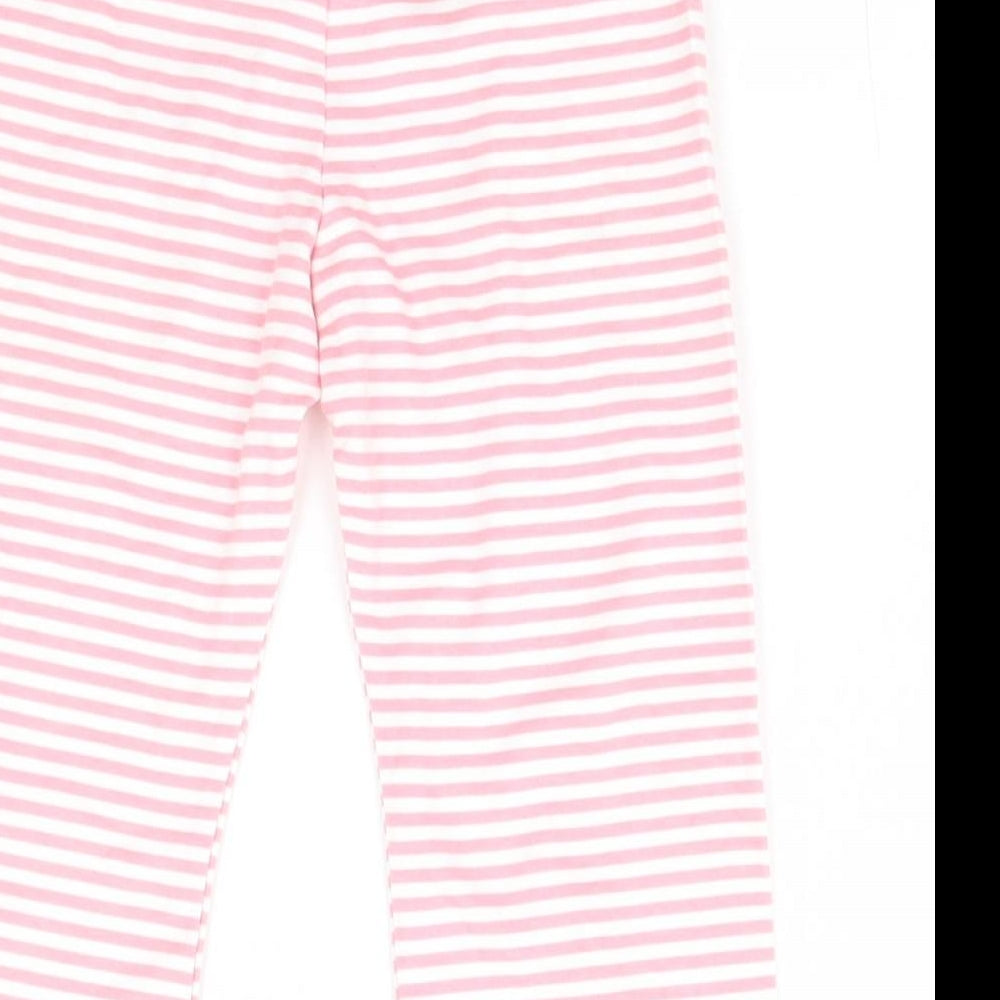 Ladybird Baby Pink Striped Sweatpants Trousers Size 12-18 Months