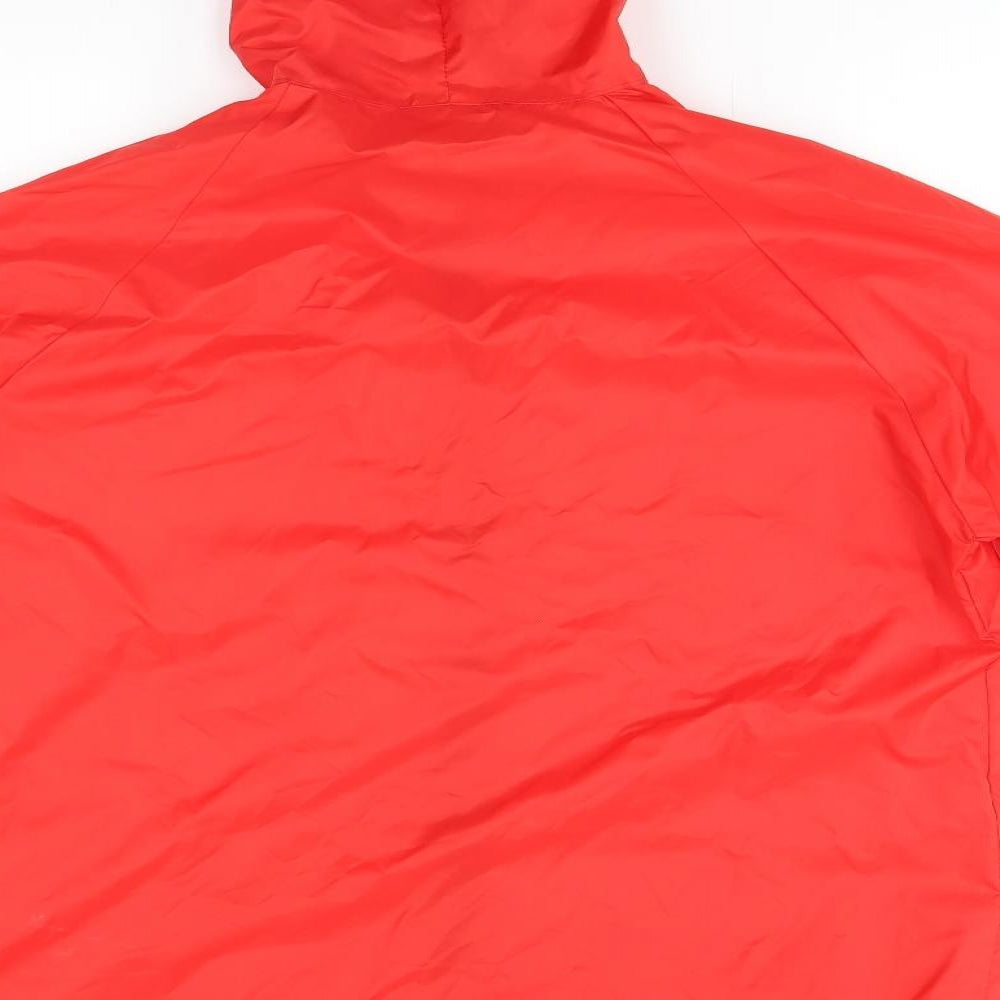 Mens UK Size M Preworn Red Rain Coat