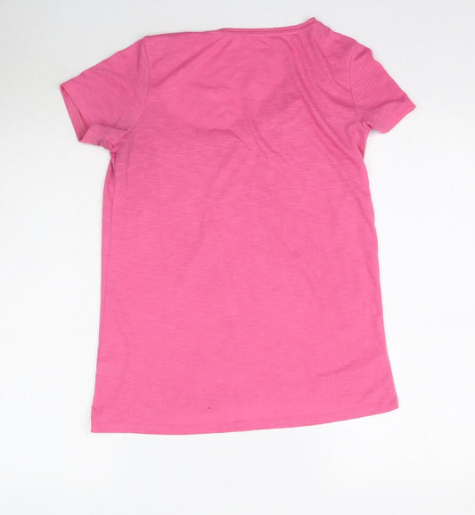 George Womens Pink Basic T-Shirt Size 8