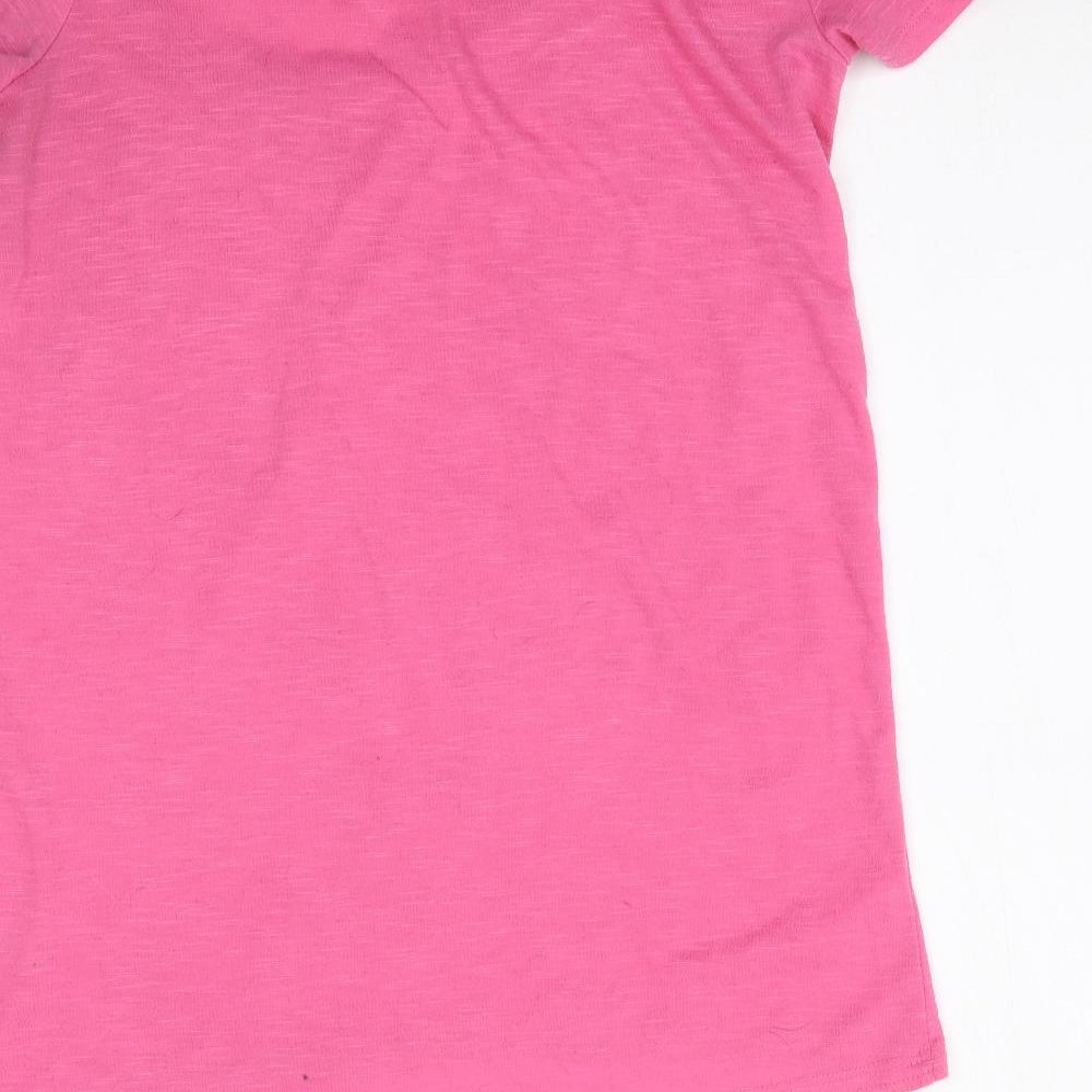 George Womens Pink Basic T-Shirt Size 8