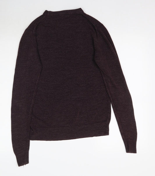 Cedar Wood State Mens Pink Knit Pullover Jumper Size XS