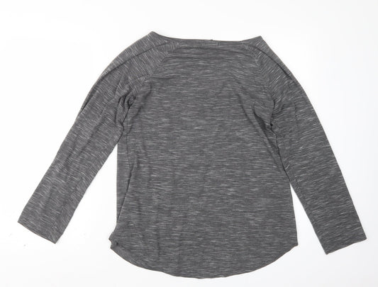 Womens UK Size 10 Atmosphere Grey Basic T-Shirt