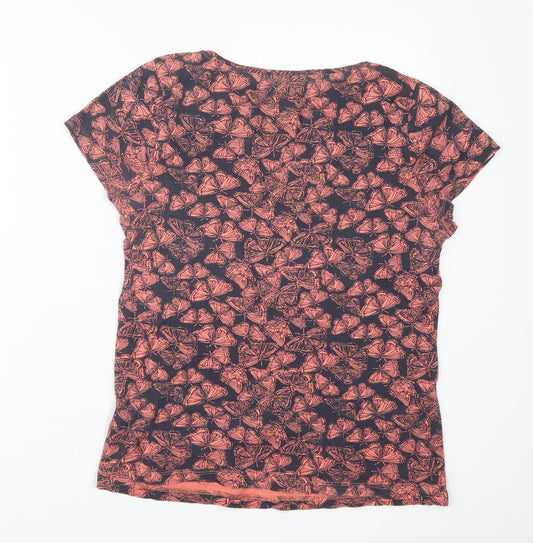 Womens UK Size 14 Debenhams Pink Basic T-Shirt