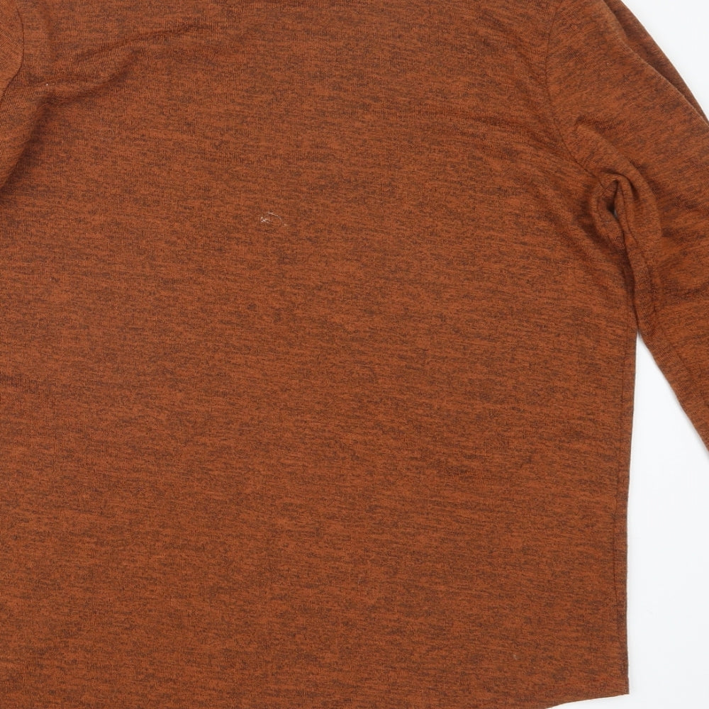 Womens UK Size 12 Peacocks Orange Pullover Jumper