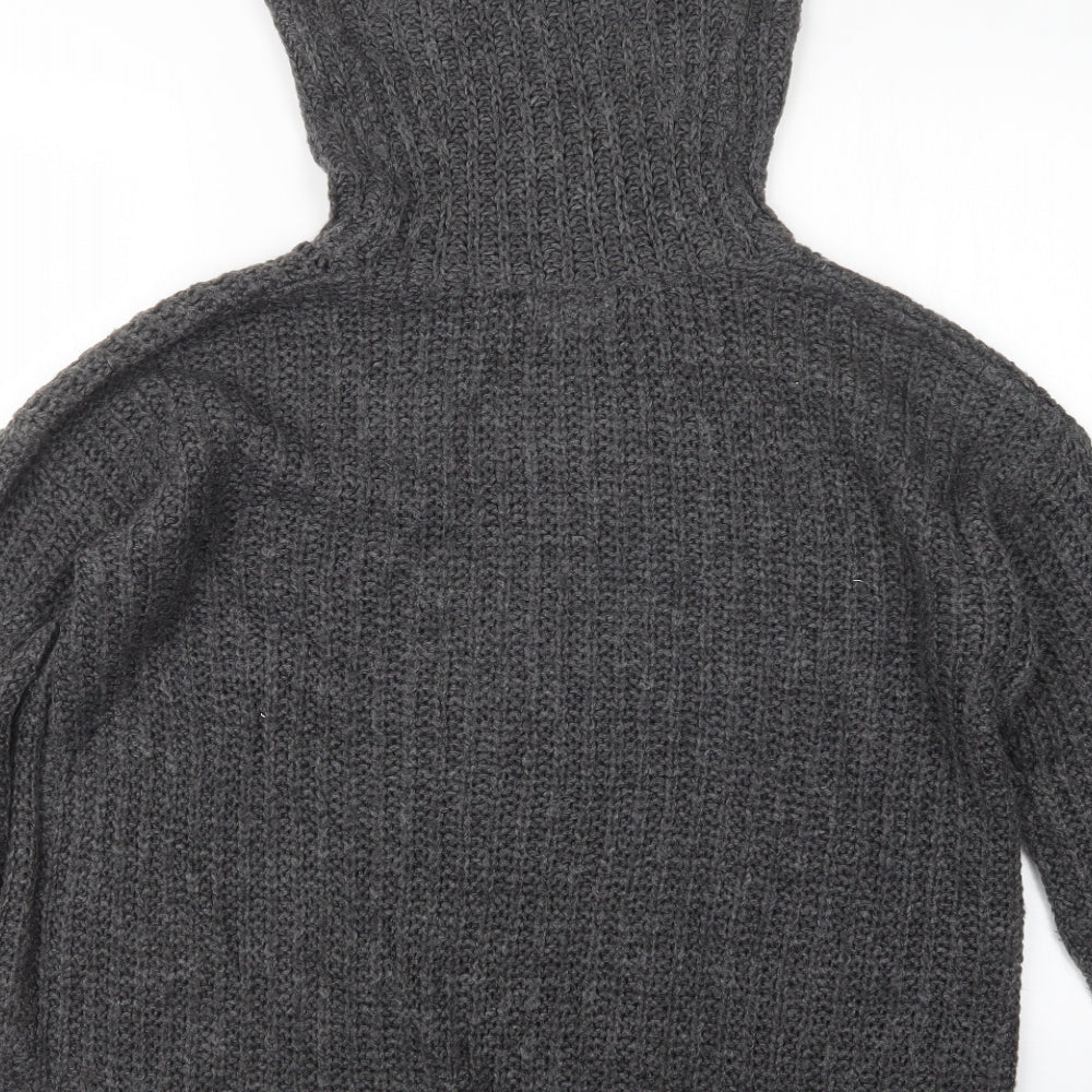 Womens UK Size 12 Onfire Grey Pullover Jumper