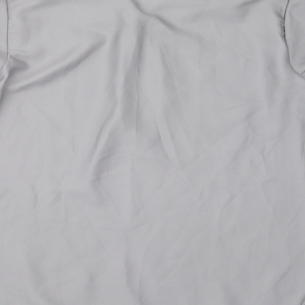 Womens UK Size XL Preworn Grey Basic Blouse