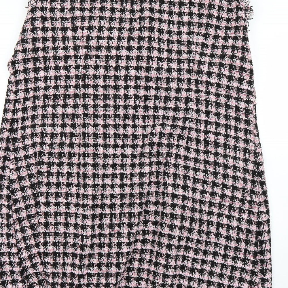 Primark Womens Multicoloured Check Overcoat Coat Size 18