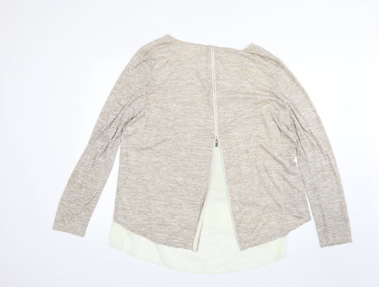 Voulez-Vous Womens Beige Pullover Jumper Size XL