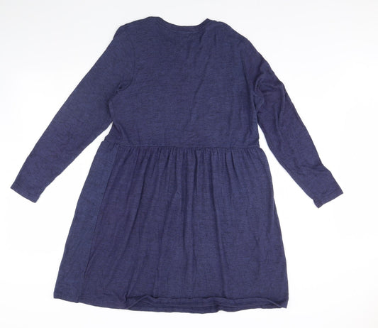 Studio Womens Blue Shift Size 12