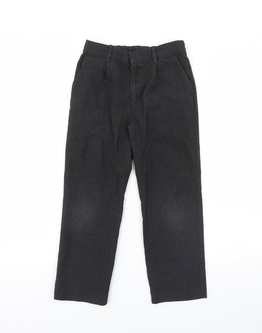 F&F Boys Black Dress Pants Trousers Size 7 Years