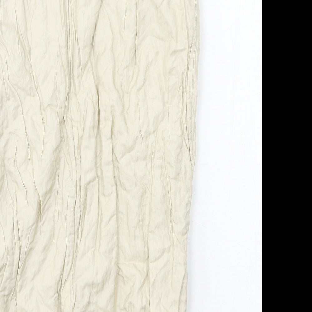 Brand and care label for La Ligna women’s beige straight & pencil skirt, size UK 10